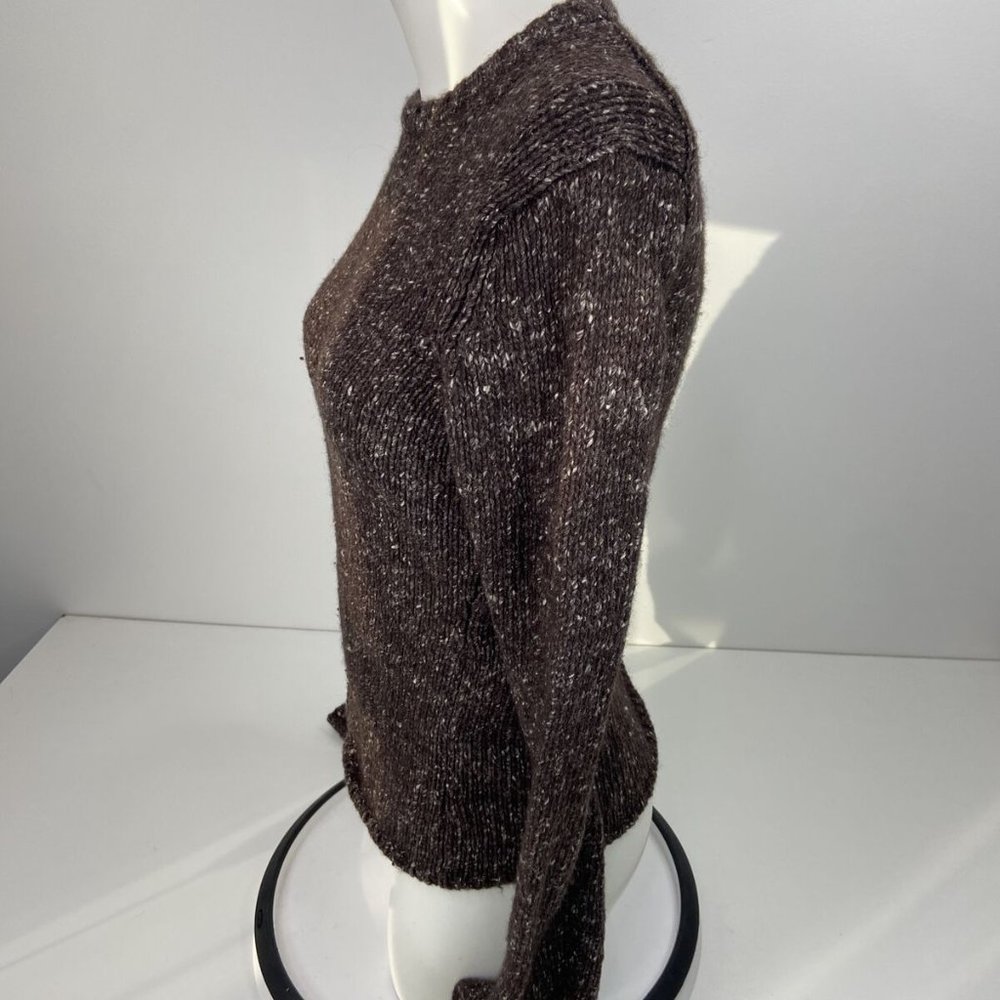 Vintage J Crew Women’s Sweater Brown Marled Size S Wool Blend. - Picture 2 of 5